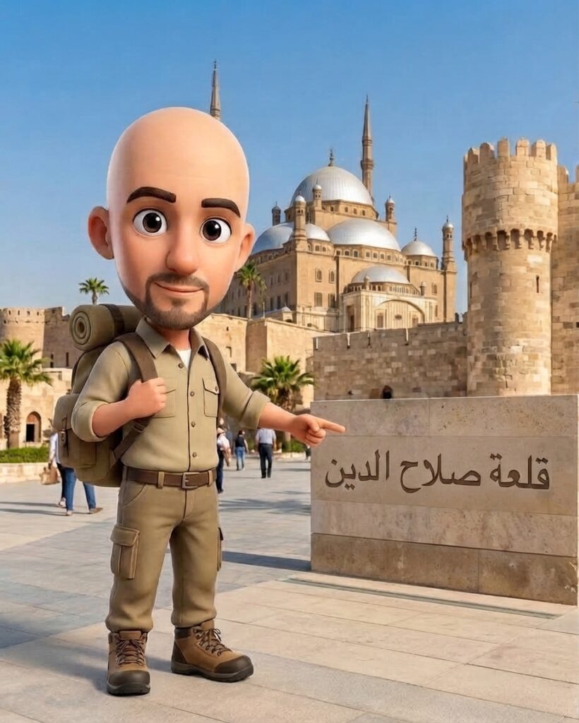 القباب الرخامية والمآذن الشاهقة لمسجد محمد علي داخل قلعة صلاح الدين الأيوبي بالقاهرة